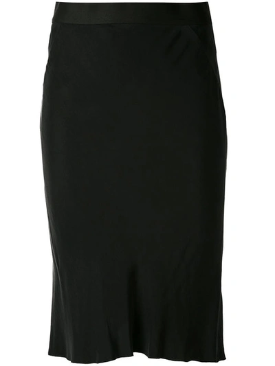 Ann Demeulemeester Knee-length Panel Skirt In Black