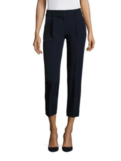 Milly Nicole Italian Cady Trousers In Black