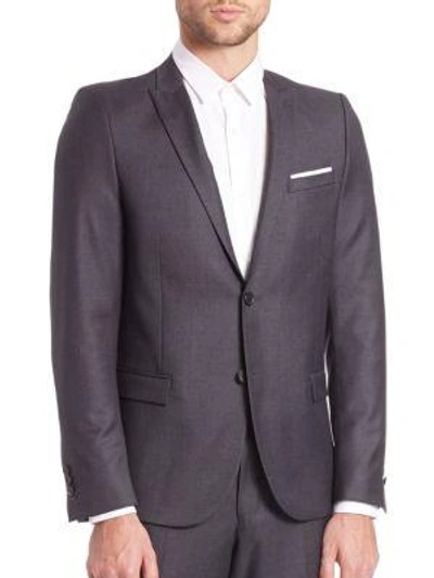 Shop The Kooples Wool Sportcoat In Grey