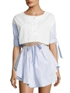 ALEXANDER WANG Cotton Cropped Top