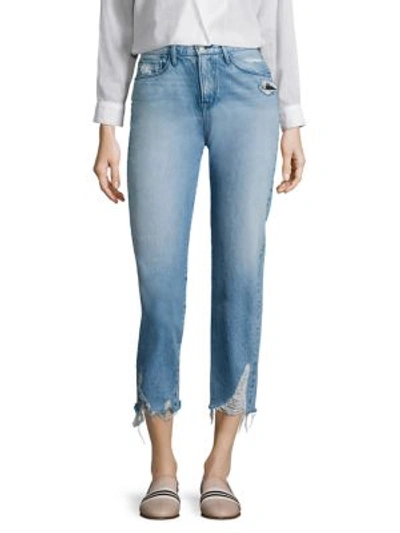 3x1 Higher Ground Crop Distressed Boyfriend Jeans In Dover