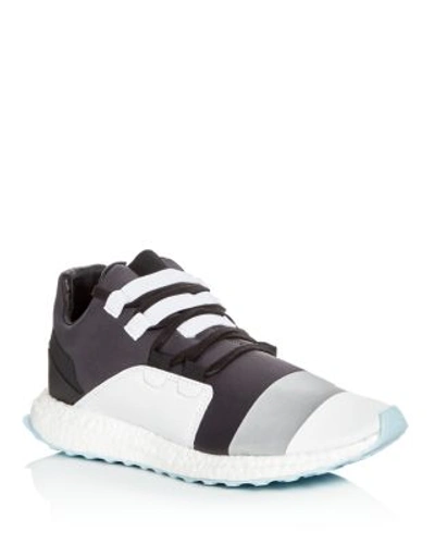 Shop Y-3 Kozoko Lace Up Sneakers In Black/white/gray