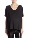 Hatch Everyday Perfect V-neck Top In Black