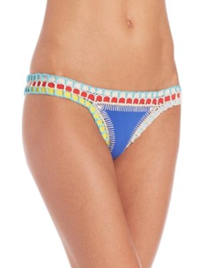 Shop Kiini Tuesday Bikini Bottom In Royal Multicolor