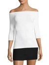 HELMUT LANG Off-The-Shoulder Seamless Tee