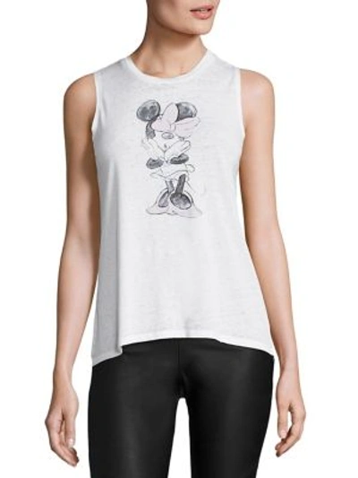 David Lerner Minnie Muscle Tee In White