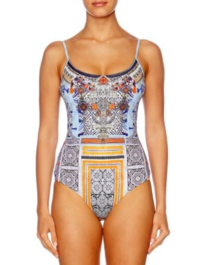 Camilla Chinese Whispers One-piece Embellished Swimsuit In Dress Up Box