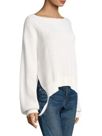 Shop Helmut Lang Boatneck Pullover Sweater In Navy