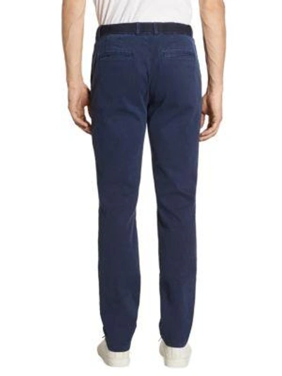 Shop Madison Supply Woven Slim-fit Pants In Peacoat Navy