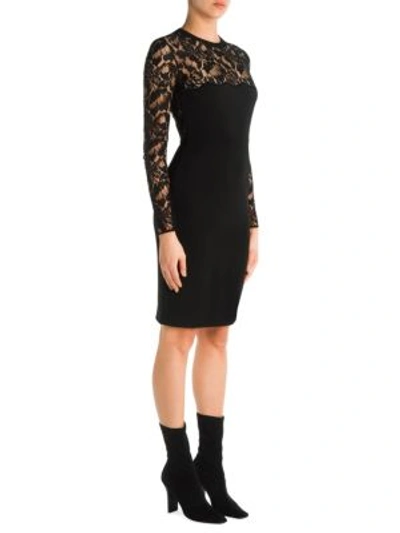 Shop Stella Mccartney Sally Lace Dress In Black