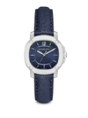 BURBERRY Britain Stainless Steel & Leather Strap Watch/Blue