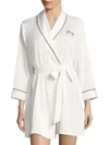 KATE SPADE Long Sleeve Embroidered Robe