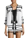 DODO BAR OR Yehuda Tassel Studded Cardigan