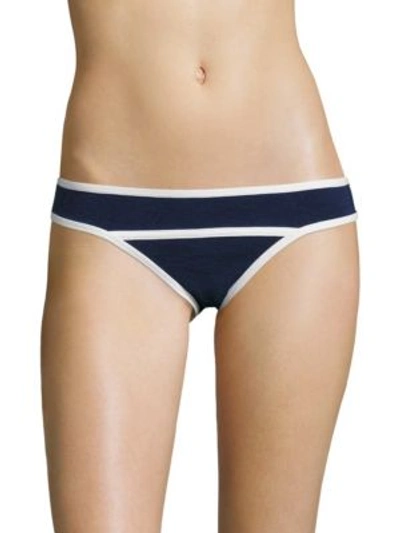 Duskii Monte Carlo Regular Bikini Bottom In Indigo-white