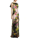 ETRO Floral V-Back Gown