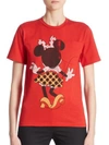 Victoria Beckham Cotton Jersey Minnie Mouse Tee In Red