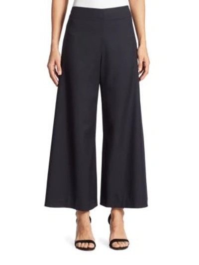 Adam Lippes Wool Culottes In Navy