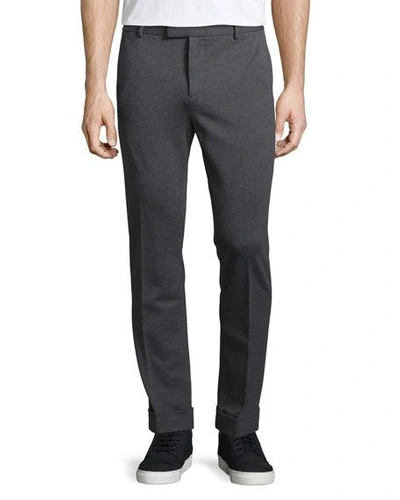 Atm Anthony Thomas Melillo Stretch-flannel Pants, Charcoal