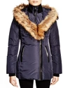 Mackage Kay Lavish Fur Trim Down Coat In Ink