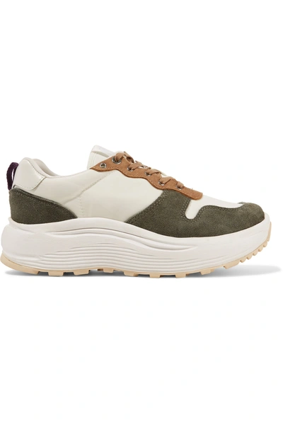 Eytys Jet Shell And Suede Sneakers