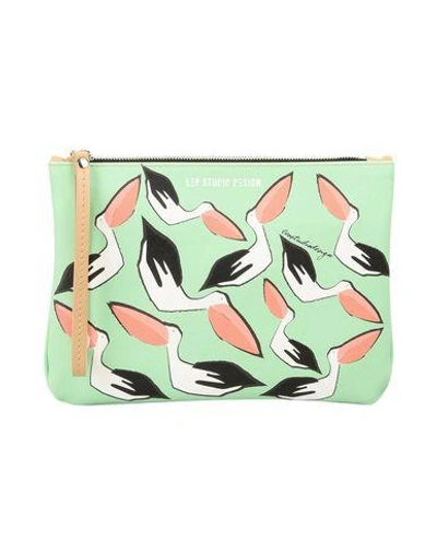Shop Leo Studio Design Handbags In Light Green