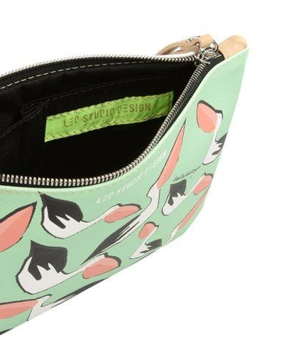 Shop Leo Studio Design Handbags In Light Green
