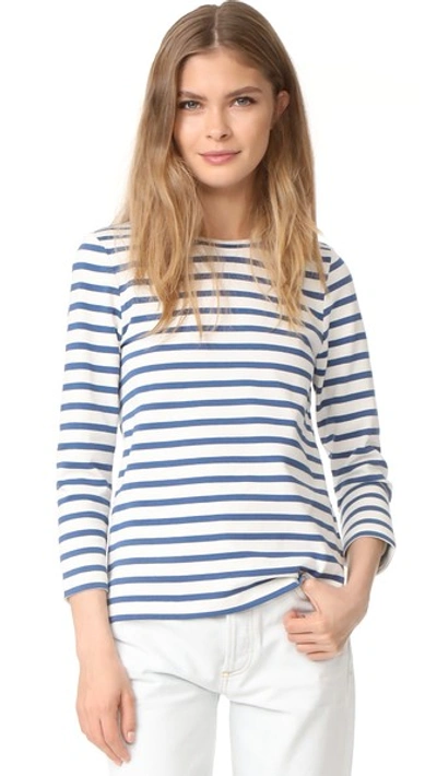 Shop Apc Dream Long Sleeve Top In Bleu