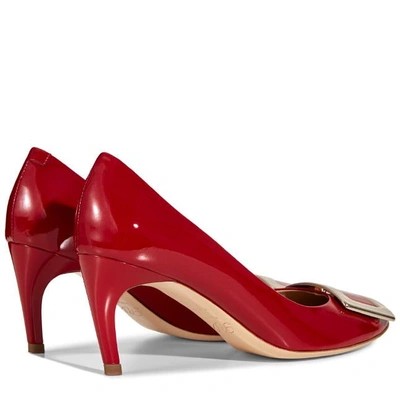 Shop Roger Vivier Belle De Nuit Pumps In Patent Leather In Red