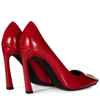 Roger Vivier Belle Vivier Trompette Pumps In Patent Leather In Red