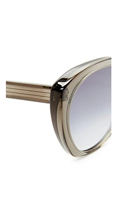 Shop Victoria Beckham Kitten Sunglasses In Crystal Grey/grey