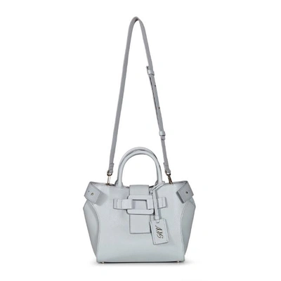 Shop Roger Vivier Small Pilgrim De Jour In Light Blue