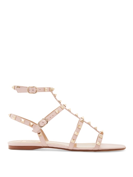 light pink flat sandals