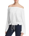 THEORY ODETTAH OFF-THE-SHOULDER BLOUSE,H0305520