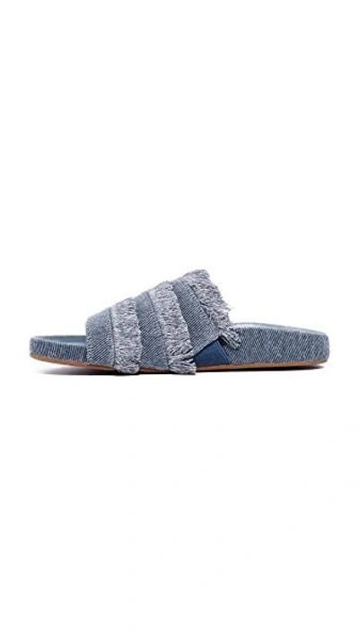 Shop Joie Jaden Slides In Dark Denim