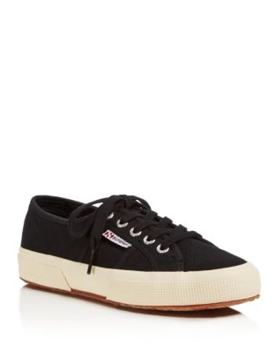 Shop Superga Women's Classic Lace Up Sneakers In Black