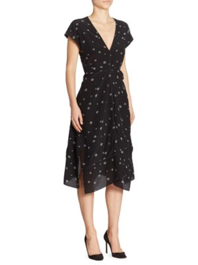 Shop Proenza Schouler Silk Cap Sleeve Dress In Black