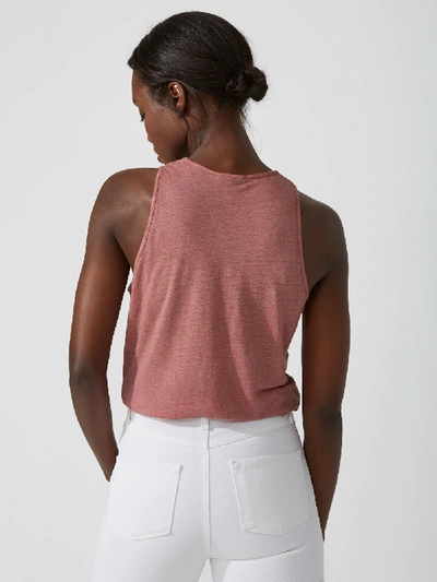 Shop Frank + Oak Tencel-linen Tank In Mahogany