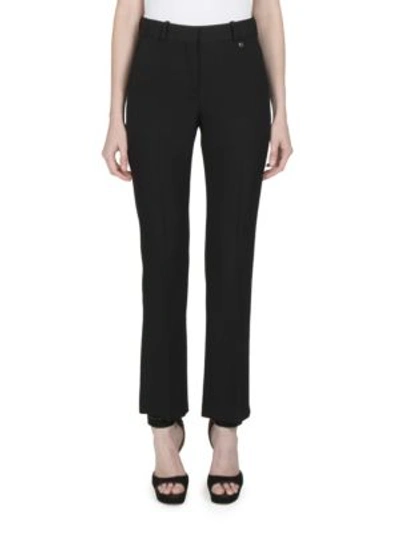 Shop Givenchy Straight-leg Wool Pants In Black
