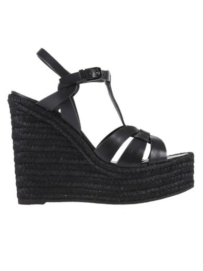 Shop Saint Laurent Wedge Shoes Shoes Women  In Black