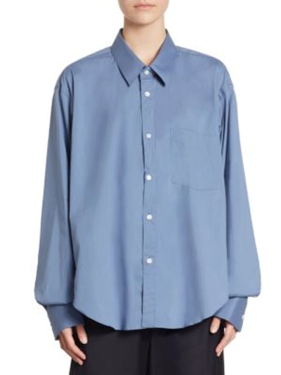 Vetements X Comme Des Garcons Classic Button-down Shirt In Ice Blue