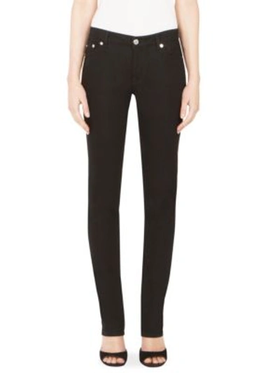 Shop Givenchy Star-back Skinny Jeans In Black