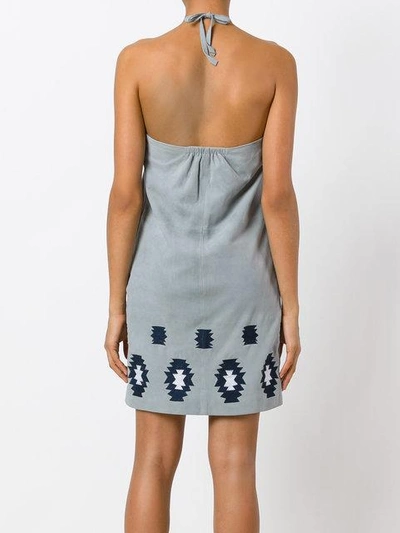 Shop Yves Salomon Faidilla Dress In Grey