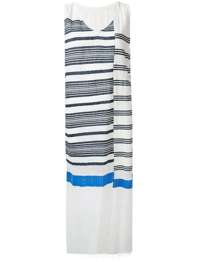 Shop Lemlem - Striped Dress  In White