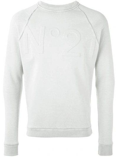 Shop N°21 Nº21 Logo Sweatshirt - Grey