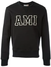 Ami Alexandre Mattiussi Ami Logo Sweatshirt In Black