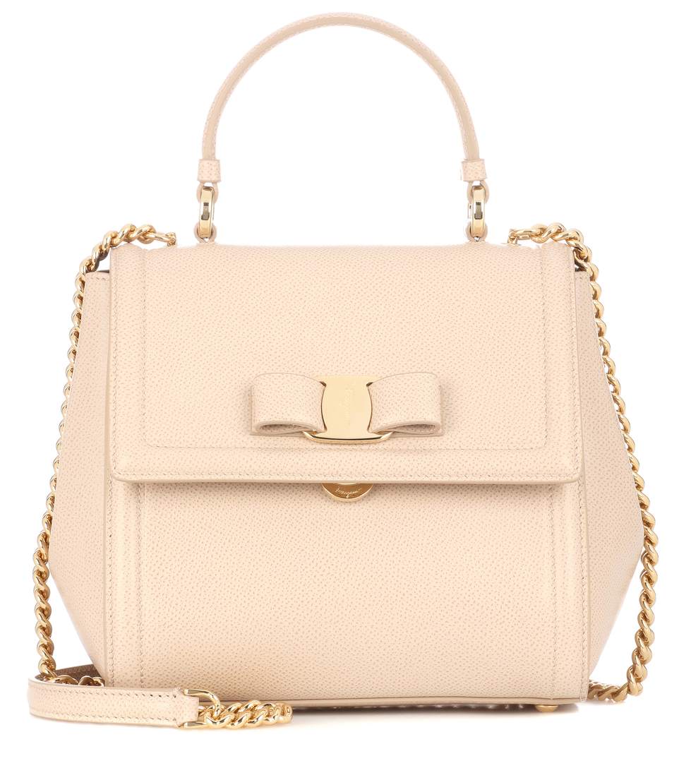 salvatore ferragamo beige bag