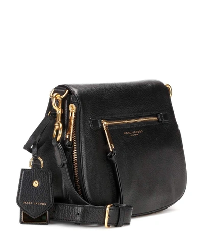 Shop Marc Jacobs Recruit Small Nomad Leather Shoulder Bag In Black