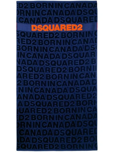 Shop Dsquared2 Logo Print Towel