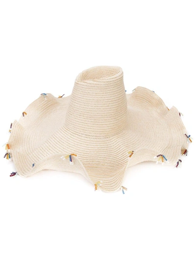Shop Rosie Assoulin Wavy Brim Hat