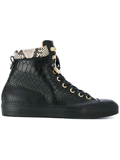 Shop Giuliano Galiano No Limits Hi-top Sneakers  In Black